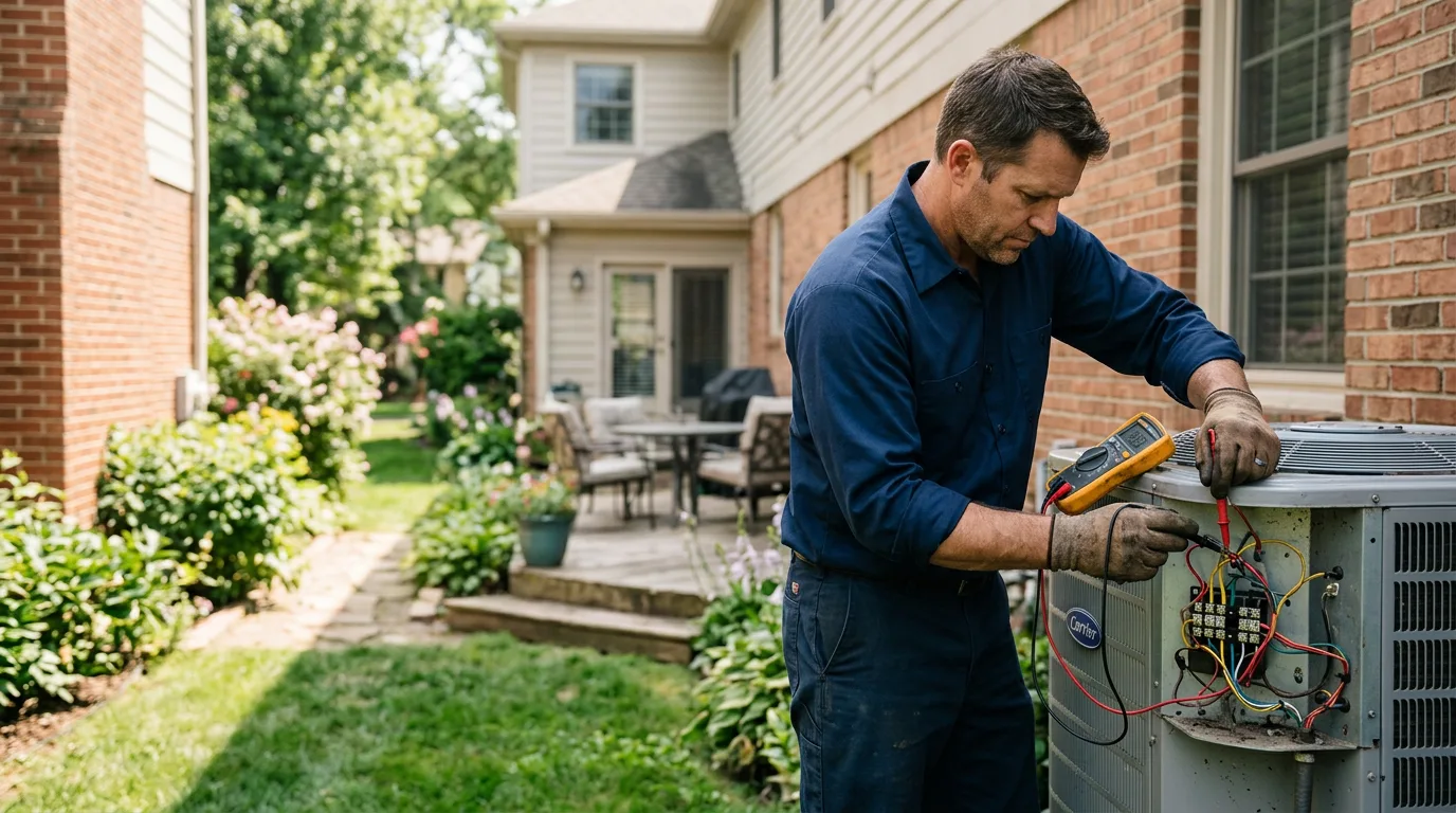 HVAC technician working near South Williamson, KY